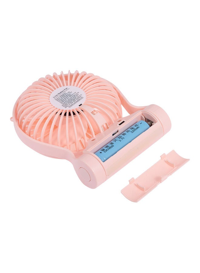 Portable Rechargeable Neck Hanging Fan Pink  - Image 5