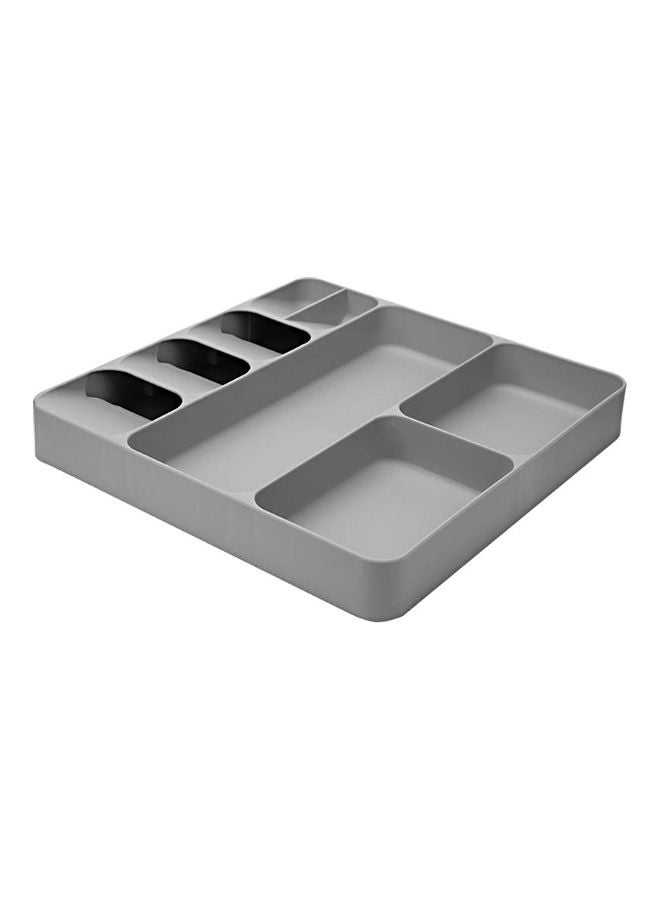 Utensil Drawer Organizer Case Flatware Box Tray Grey 39.7*5.3*38.4cm - Image 1