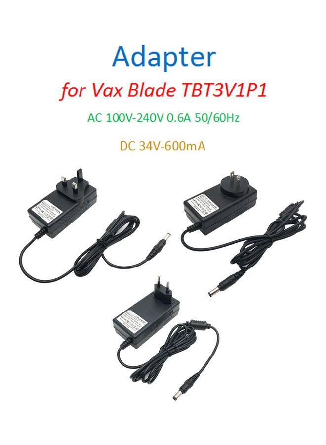 Adapter AC 100V-240V 0.6A 50/60Hz DC 34V-600mA For Vax Blade Black - Image 4