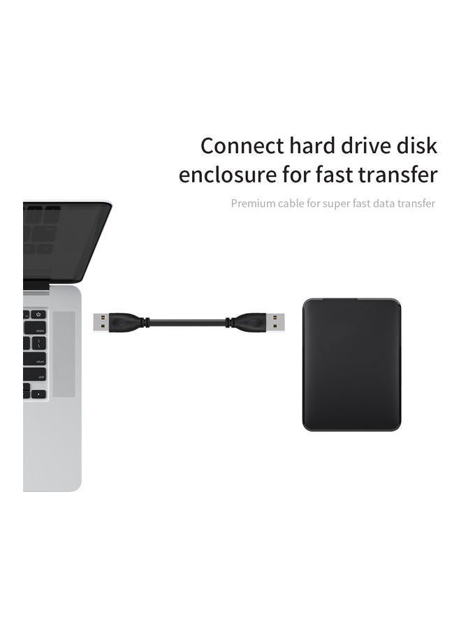 كابل تمديد USB 3.0 ذكر إلى كابل ذكر نوع A بسرعة 5 جيجابت في الثانية لنقل البيانات لمحركات الأقراص الصلبة ومرفقات الطابعات وأجهزة المودم (لون أزرق) أزرق - Image 3