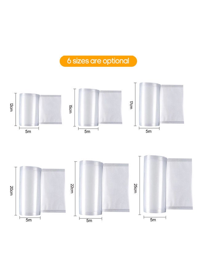 Vacuum Sealer Bags Rolls 2 Pack Transparent 20*5.5*11.5cm - Image 3