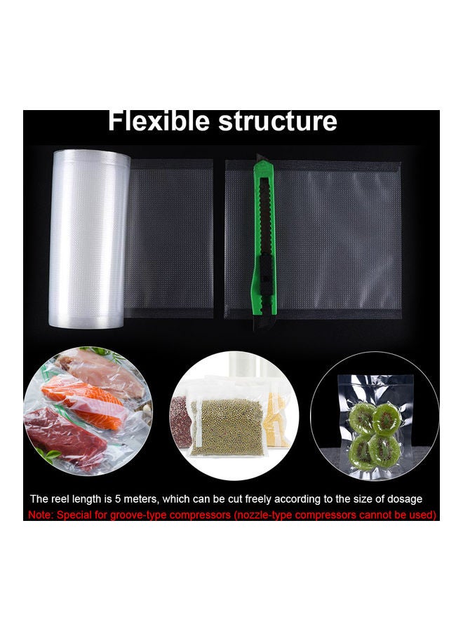 Vacuum Sealer Bags Rolls 2 Roll Pack For Food Saver Transparent 22 x 5.5 x 11.5cm - Image 4