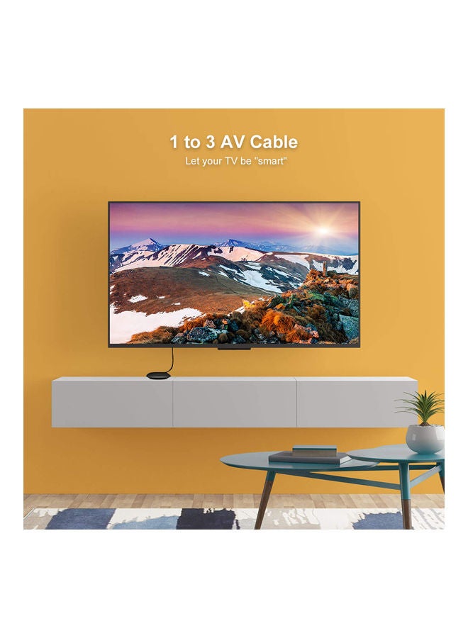 RCA Audio Video Cable 3.5mm Jack To 3 RCA Male AV Wire Cord  MP4 Convertor Multicolour - Image 4