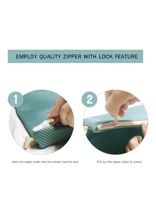 Delicates Laundry Bag Wash Bag With Zipper Blue - Image 2