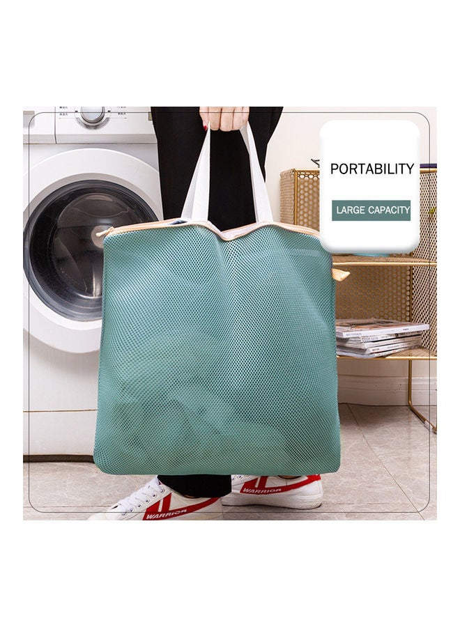 كيس شبك لغسيل الملابس مزودة بسحاب وردي - Image 2