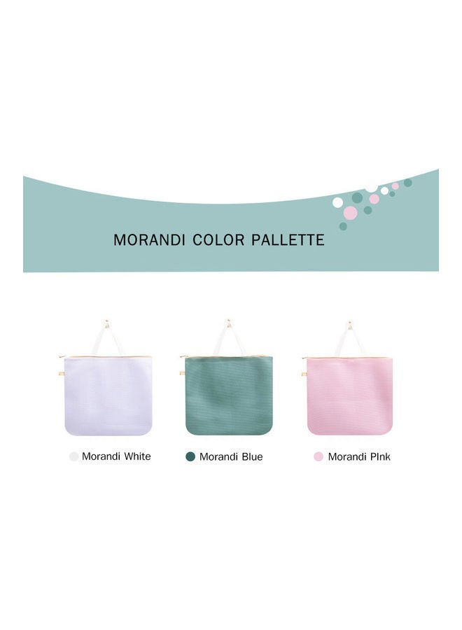 كيس شبك لغسيل الملابس مزودة بسحاب وردي - Image 3