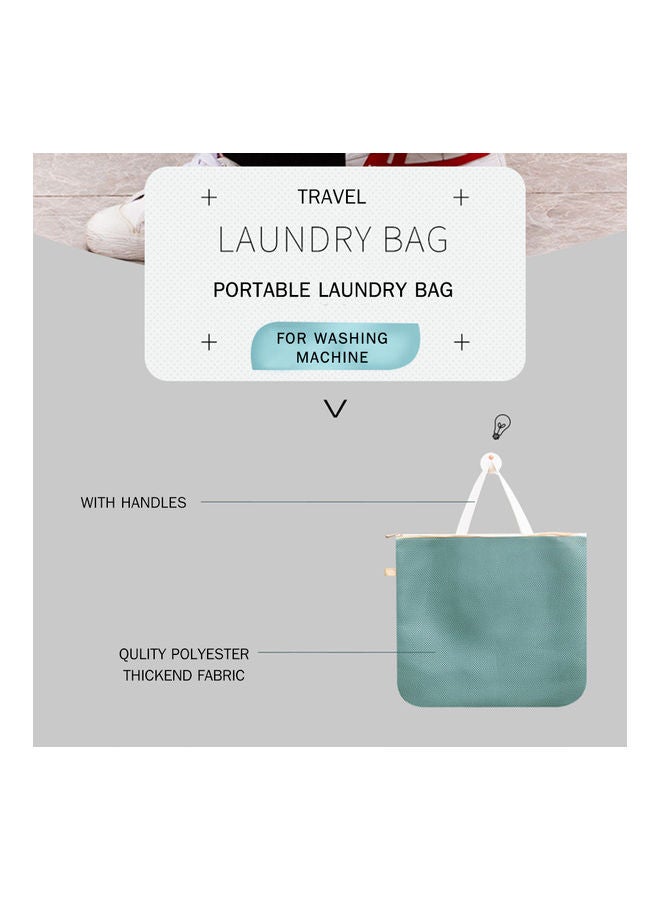 كيس شبك لغسيل الملابس مزودة بسحاب وردي - Image 5