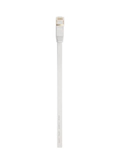 ماركة غير محددة كابل موصل RJ45 لشبكة LAN إيثرنت مسطحة لشبكة إيثرنت Cat 7 أبيض  - Image 4