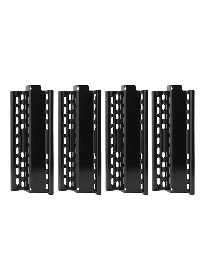 4-Piece Of Universal Flame Tamer Grill Replacement Parts Heat Shield Plate Black 31.34 x .5 x 15cm - Image 2