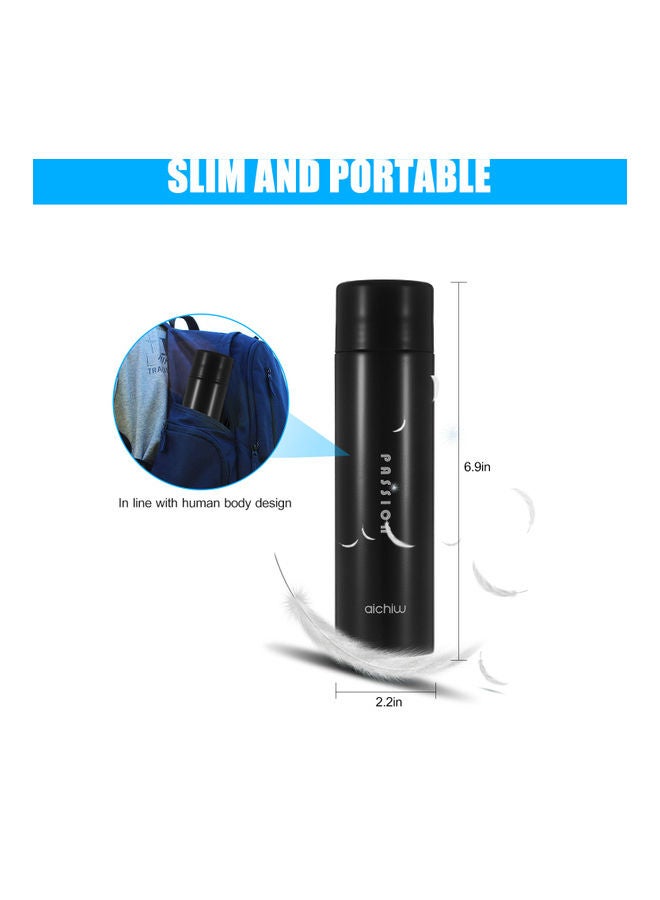 Vacuum Insulation Water Bottle Double Wall Stainless Steel Mug Black  - Image 2