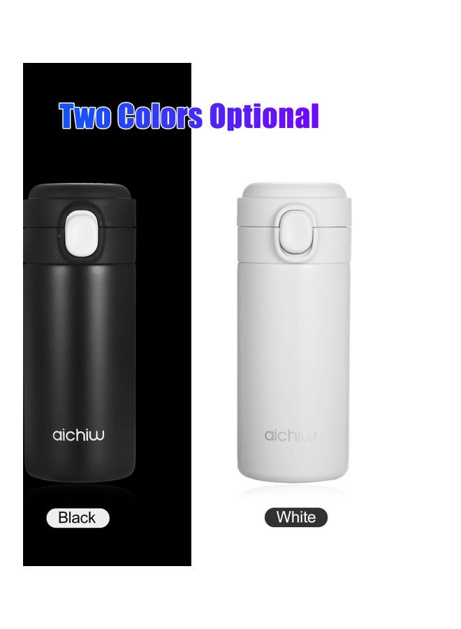 Vacuum-Insulated Water Bottle Double-Walled Stainless Steel Travel Mug White  - Image 5
