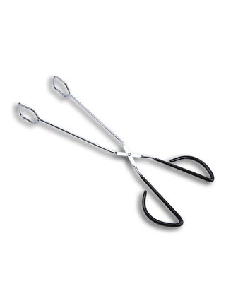BBQ Grill Pastry  Scissor Tongs Stainless Steel Silver 42 x 3 x 5cm - v1608151713/N43103571A_1