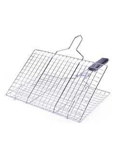 Generic Non-Stick Grilling Barbecue Basket Silver 32.5 x 2 x 32.5cm  - Image 2