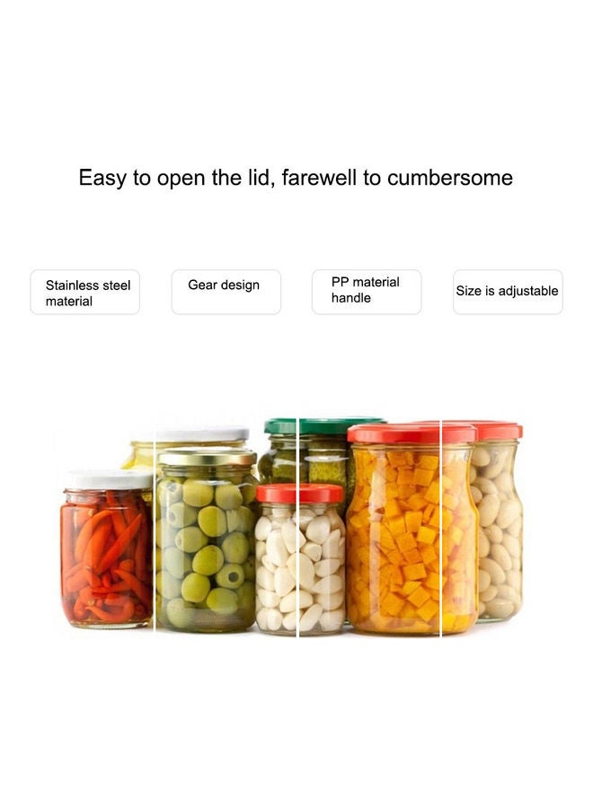 Stainless Steel  Labour Saving Can Opener Silver 11x7x8cm - Image 2