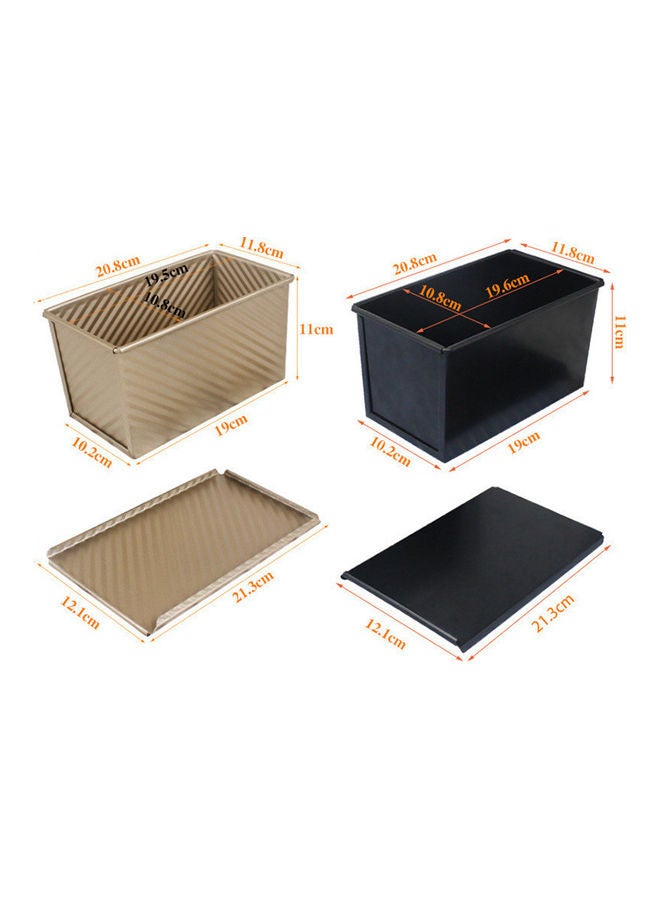 Non-Stick Coating Ripple Bake Bread Mould Gold 20.8x10.2x11cm - Image 3