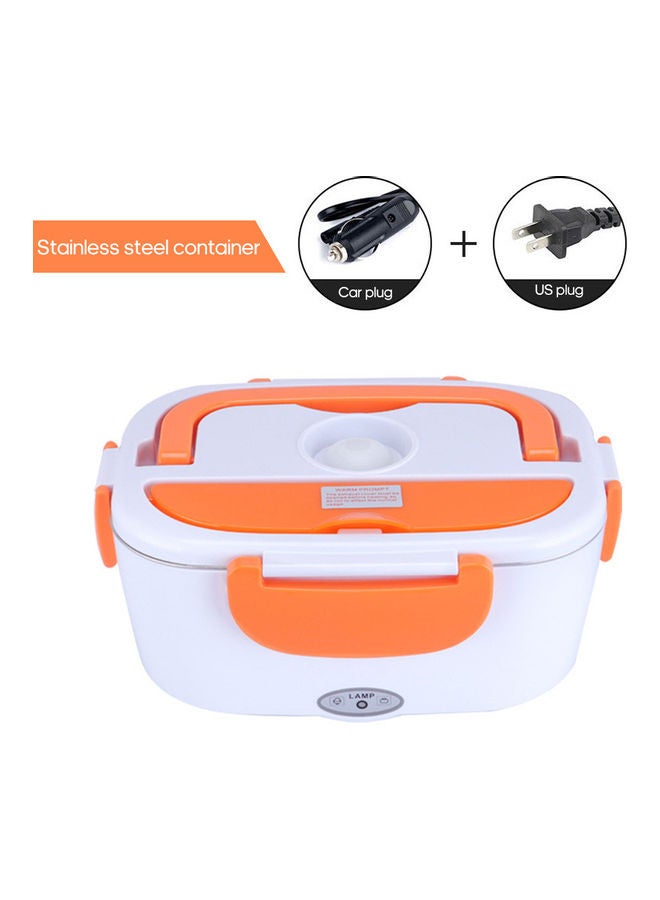 Multi Functional Electric Heating Lunch Box Orange 23.8x10.8x17cm - Image 2