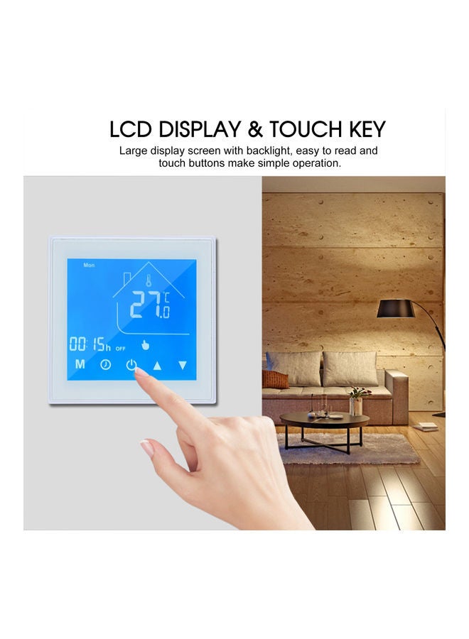 Generic - WiFi Smart Thermostat Temperature Controller White 10.5x6.2x9.2cm - Image 1
