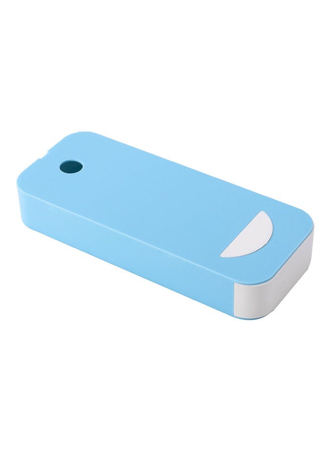 Desktop Drawer Plastic Pencil Case Blue 22.5x4x9.5cm  - Image 1