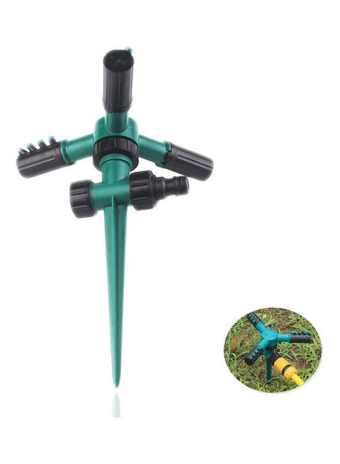 Rotating Lawn Sprinkler Green 24x18x18cm