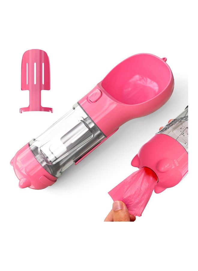 Dog Water Bottle Pink 27x9.7x10cm - Image 1