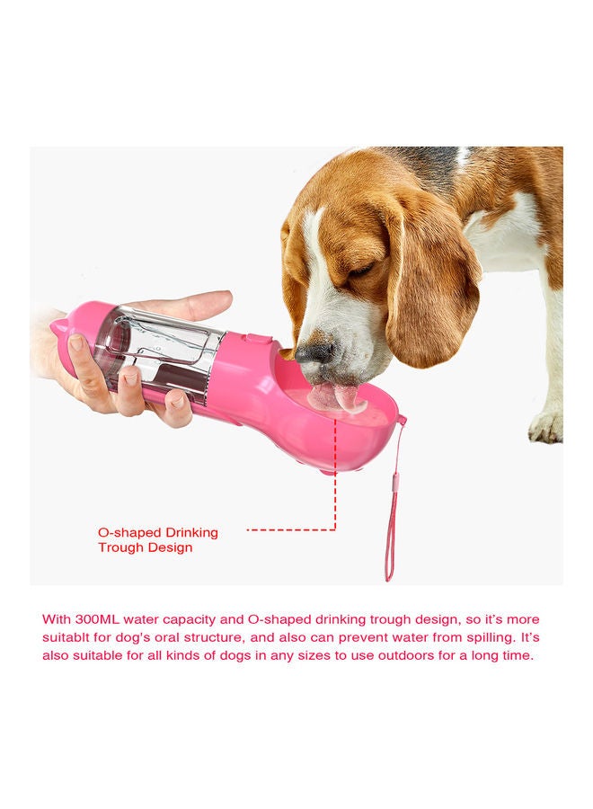 Dog Water Bottle Pink 27x9.7x10cm - Image 3