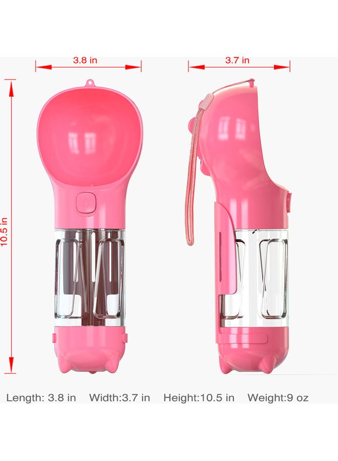 Dog Water Bottle Pink 27x9.7x10cm - Image 5