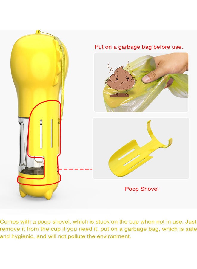 Dog Water Bottle Yellow 27x9.7x10cm - Image 2
