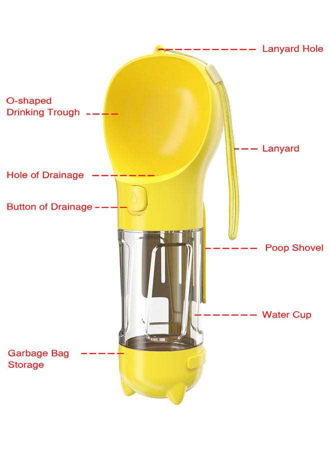 Dog Water Bottle Yellow 27x9.7x10cm - Image 4
