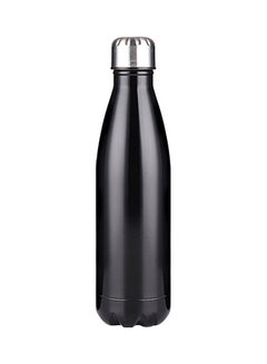 Stainless Steel Vacuum Insulated Double Walled Water Bottle Black 28.3x7.5x7.5cm