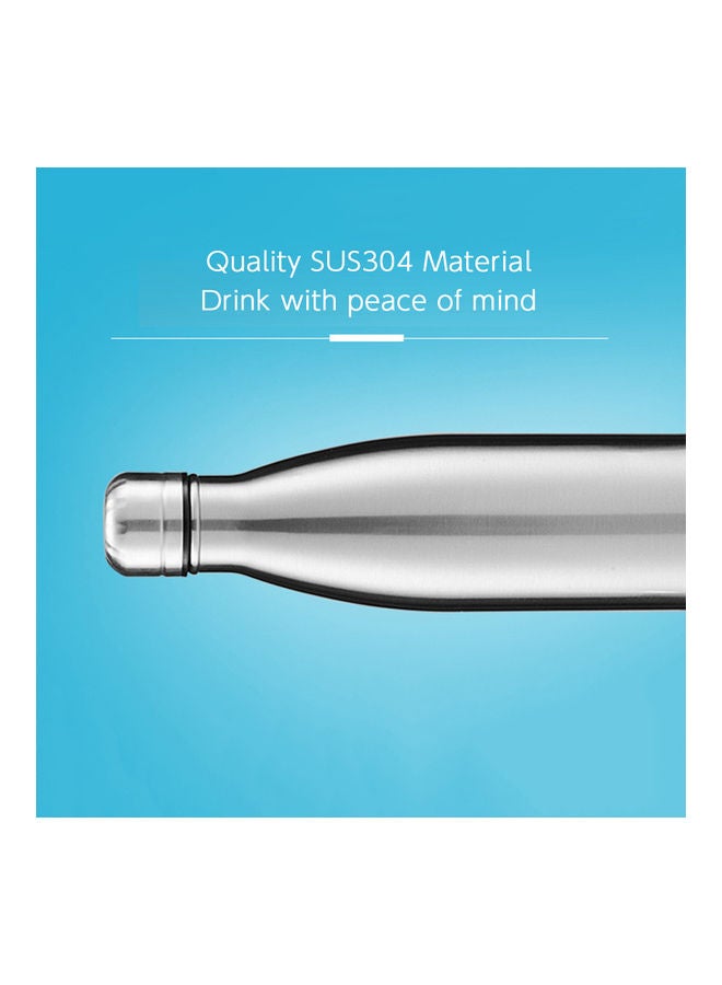 Generic - Stainless Steel Vacuum Insulated Double Walled Water Bottle Silver 28.3x7.5x7.5cm - Image 1