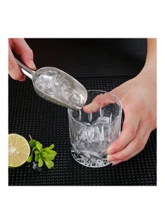 Generic Handy Ice Cube Shovel One-Piece With Cast 304 Stainless Steel Utility Scoop Silver 25.2*5*10cm  - Image 4