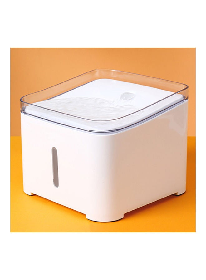 2Liter Intelligent Automatic Pet Fountain With LED Drinking Filters For Multiple Pets White 20*16.2*20cm - Image 3