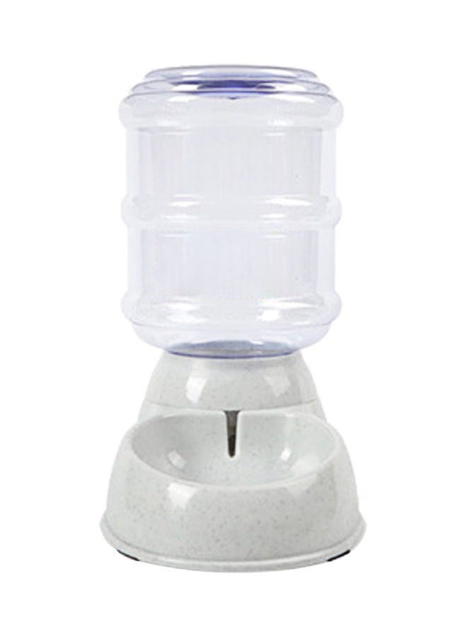 3.5Liter Self-Dispensing Automatic Gravity Water Drinking Station For Multiple Pets Grey 33*16.5*25cm