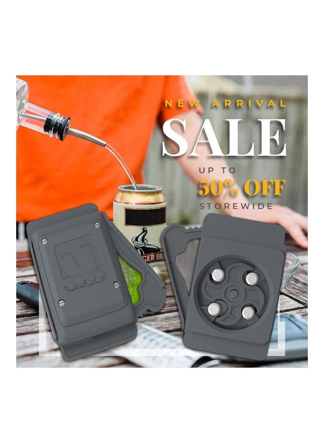 أداة فتح العلب رمادي داكن 12X2X8سم - Image 2
