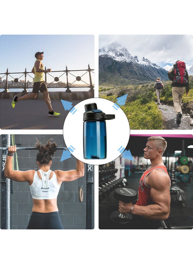 Sports Water Bottle With Magnetic Cap Blue 17.5x7x7cm  - Image 5