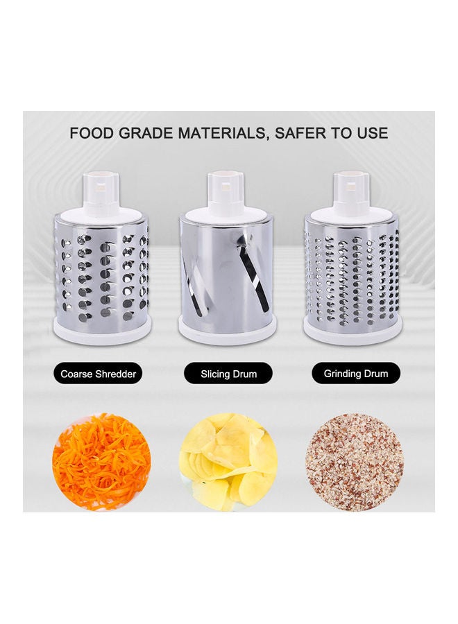 Generic - 3 In 1 Round Veggie Chopper Red 26x12x24cm - Image 1