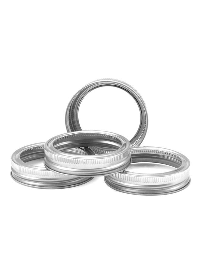 Generic - 12 Pack Regular Mouth Replacement For Mason Jar Lids And Bands Split-Type Canning Jars Lids And Rings Bottle Storage Tin Caps (70mm) Silver 16*8*8cm - Image 1