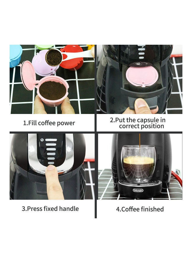 Generic - DOLCE GUSTO Series Coffee Machine Refillable PP Coffee Capsule Filter Set multicolour 15.8*3.9*5.7cm - Image 1