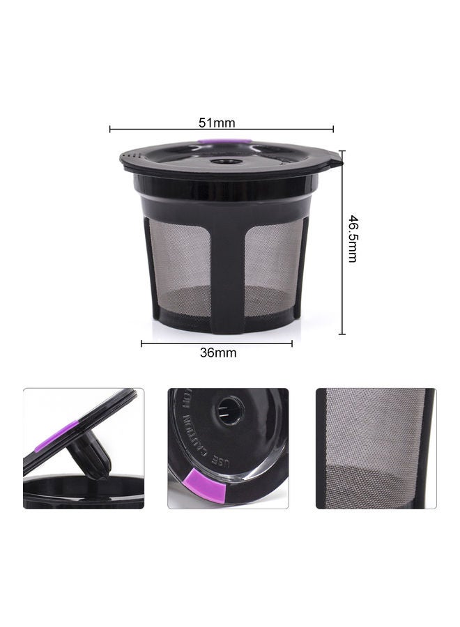 Generic - Coffee Capsules For K Cup Reusable Coffee Filter Pods In Integrated Design Of Stainless Steel Mesh Strainer For Keurig 2.0 and 1.0 Black 5.1*4.7*5.1cm - Image 1