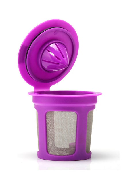 Coffee Capsule K Cup Refillable And Reusable Coffee Filters With Enlarge Mesh Strainer And Large Inlet For Keurig 2.0 And 1.0 Purple 5.1*4.7*5.1cm