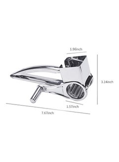 Generic Manual Rotary Cheese Grater Silver 20*5*8cm  - Image 2