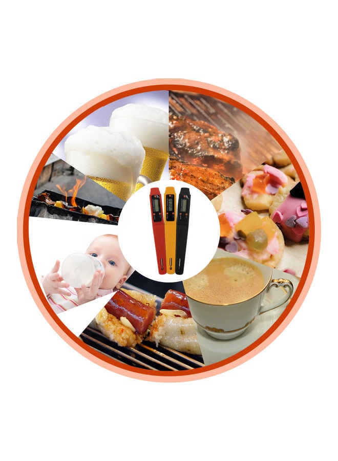 Digital Thermometer To Read Instant Meat Temperature Of Barbecue Grill  Portable For Cooking And Baking Oven multicolour 15*1.5*2cm - Image 2