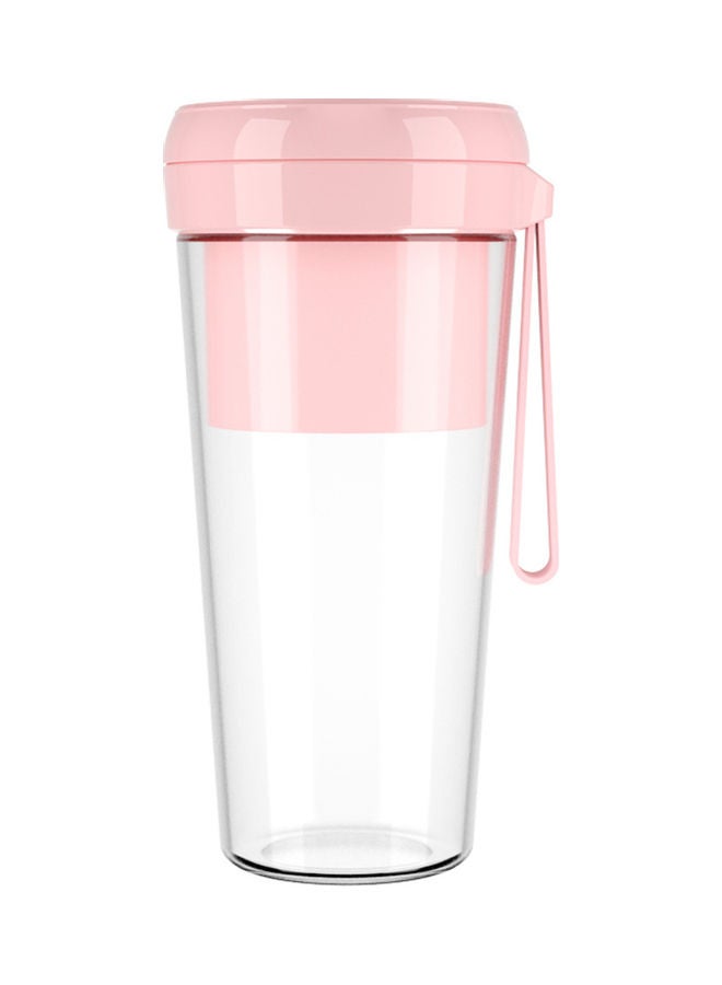 Mini Portable Juicer Electric Fruit USB Rechargeable Smoothie Maker Blender Pink 260ml - Image 4