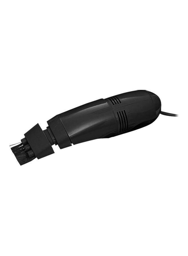 مكنسة كهربائية مبتكرة للوحة المفاتيح مزودة بمنفذ USB أسود - Image 1