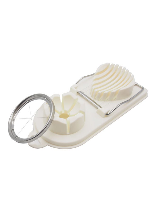 Generic 2 in1 Multifunctional Stainless Steel Egg Slicer With Cutter Mold Flower Edges Purple 20.5*4*9.5cm  - Image 4