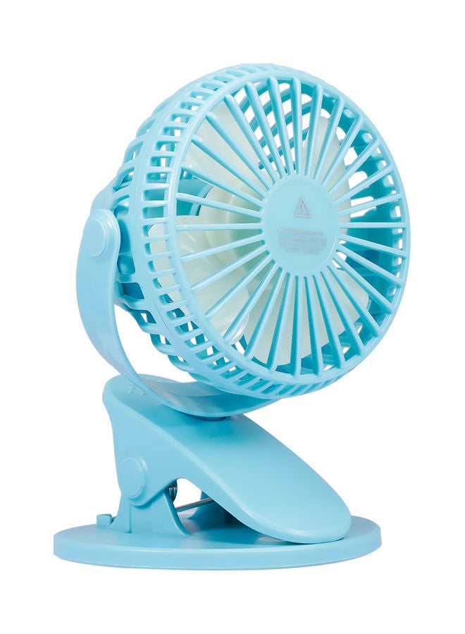 USB Rechargeable Cooling Fan Sky blue  - Image 1