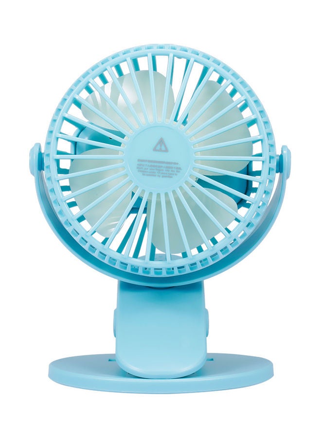 USB Rechargeable Cooling Fan Sky blue  - Image 2