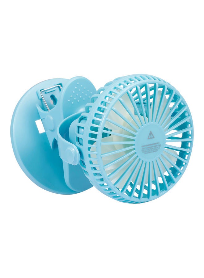 USB Rechargeable Cooling Fan Sky blue  - Image 4