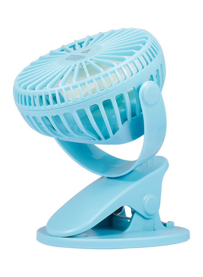 USB Rechargeable Cooling Fan Sky blue  - Image 5