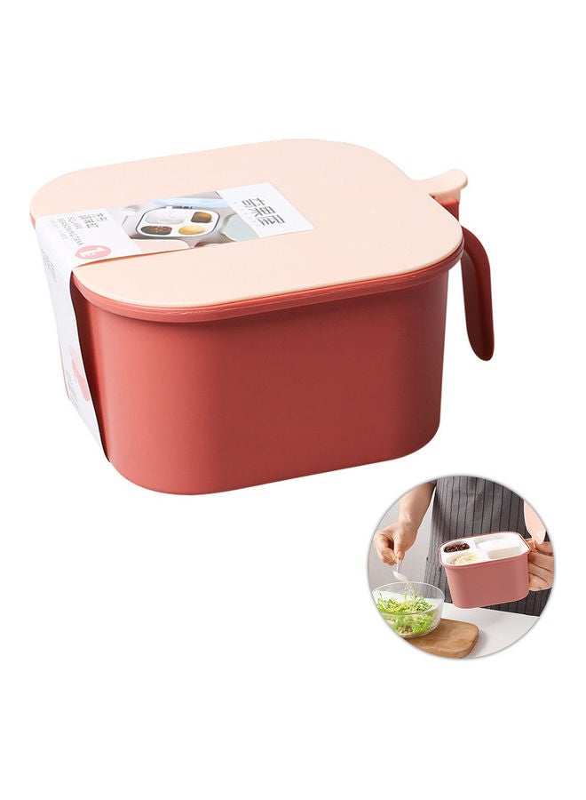 Generic - Seasoning Box Spice Pots Storage Container Condiment Pink 14*8*14cm - Image 1